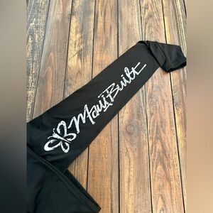 MAUI BULIT Black WOMENS XS Fleece Lined Leggings Great Condition